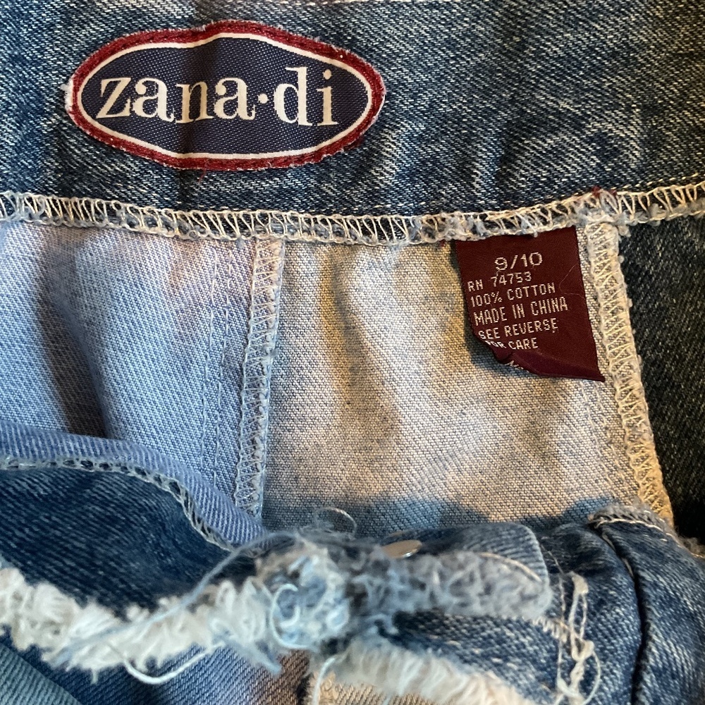 Women’s Zana Di Patchwork Vintage Retro jeans Size 9-10 Button Fly - Picture 4 of 6